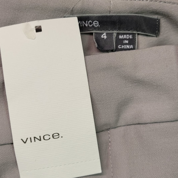 Vince Gray Trouser with Black Tuxedo stripe size 8 - Picture 11 of 11